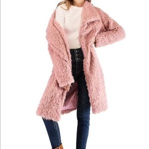Long pink coat